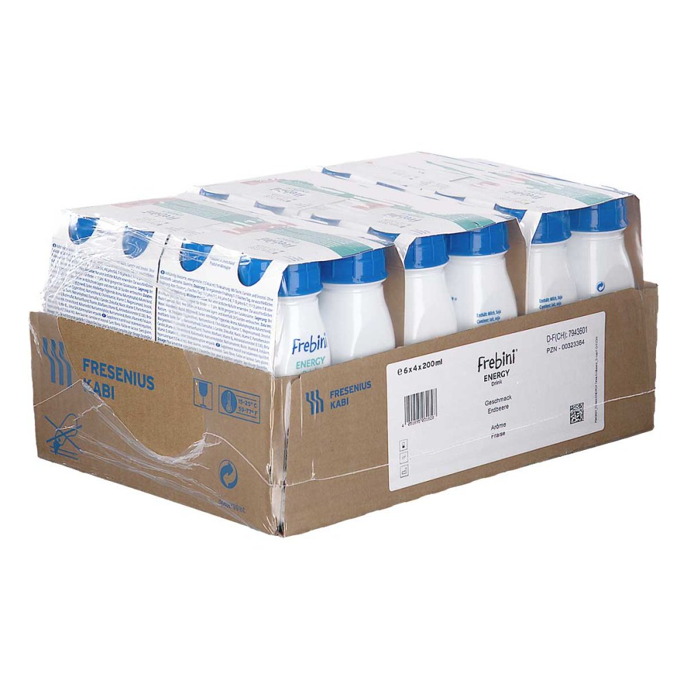 Frebini Energy Drink Erdbeere Trinkflasche