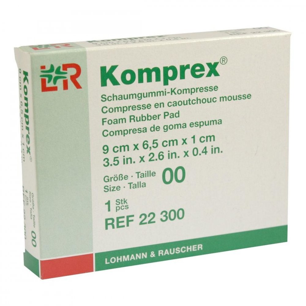 Komprex Schaumgummi Kompr. GrÃ¶Ãe 00 oval