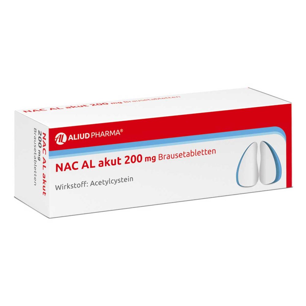 NAC AL akut 200 mg Brausetabletten bei Husten (Schleimlöser)