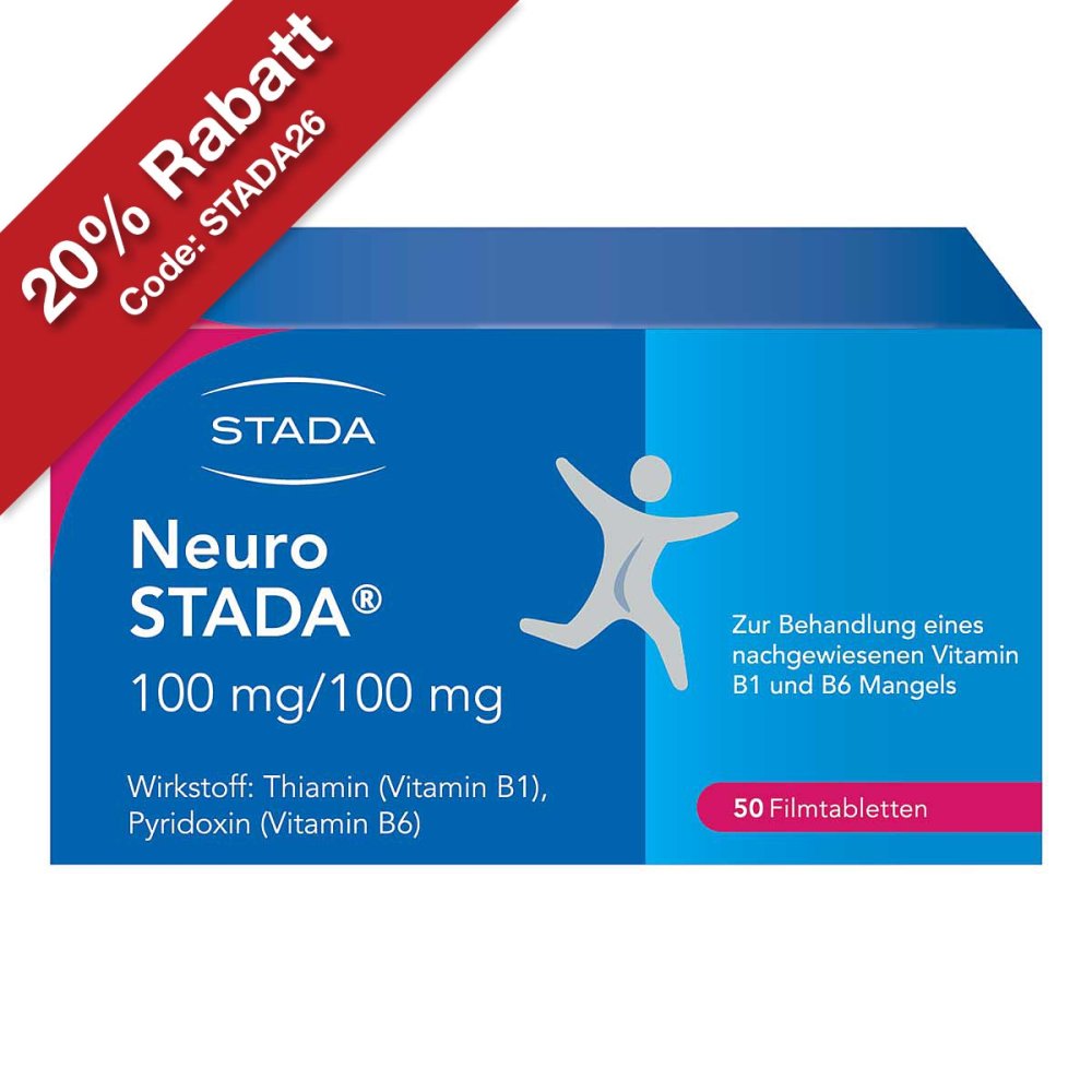Neuro STADA Vitamin B1/ Vitamin B6 100mg/100mg Filmtabletten