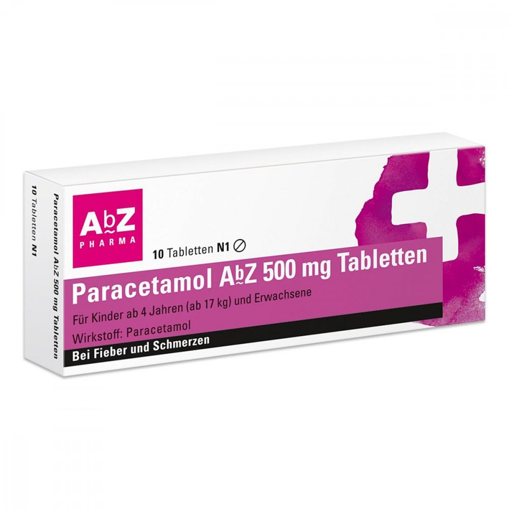 Paracetamol AbZ 500mg Tabletten