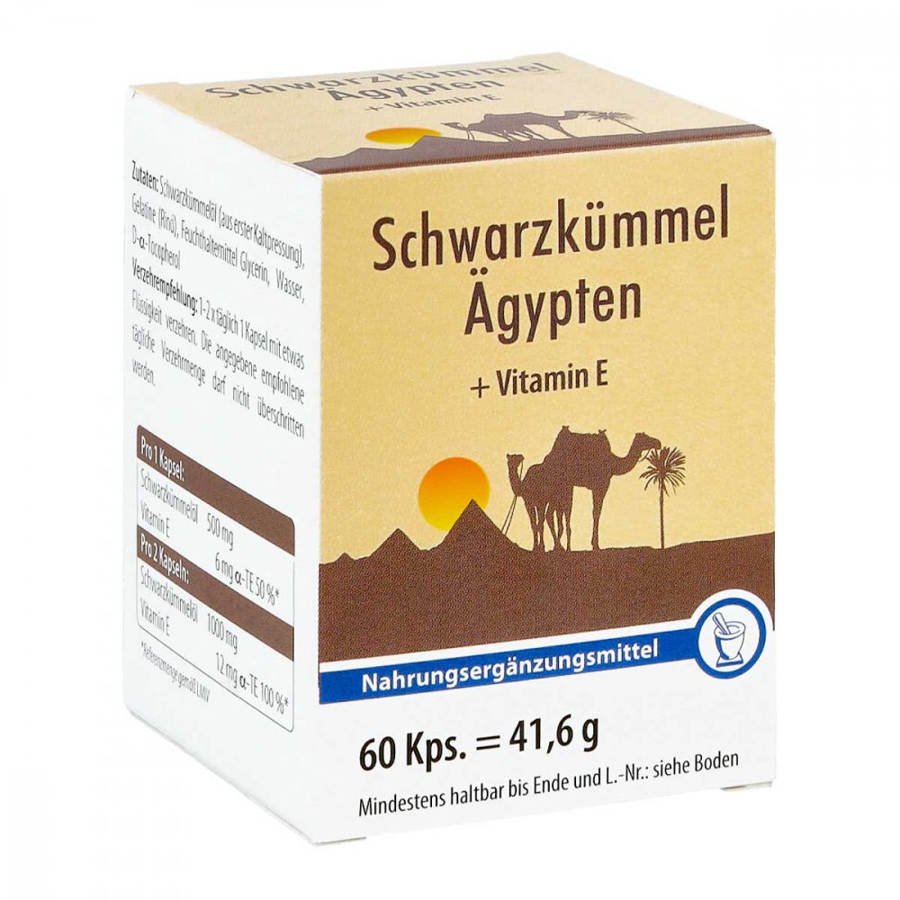 SchwarzkÃ¼mmel Ãgypten+Vitamin E Kapseln
