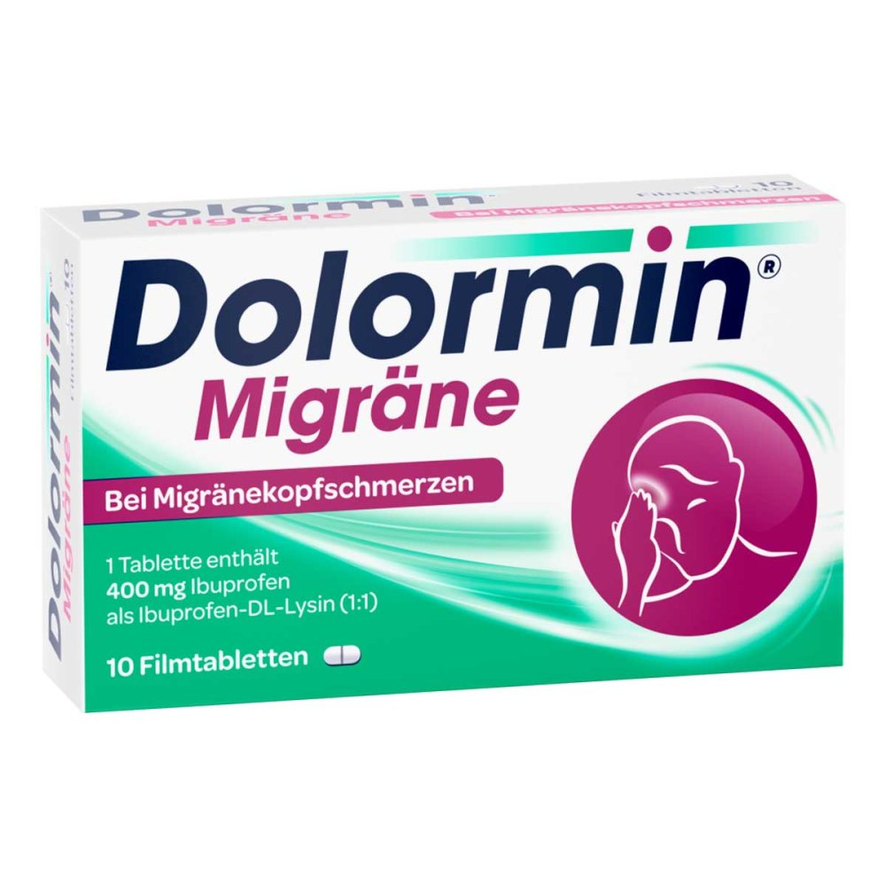 Dolormin Migräne 400 mg Ibuprofen bei Migränekopfschmerzen