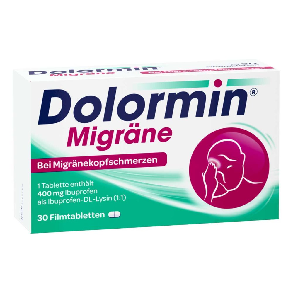 Dolormin Migräne 400 mg Ibuprofen bei Migränekopfschmerzen