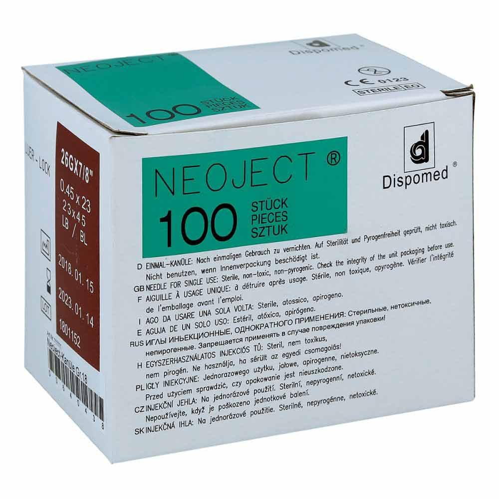 KanÃ¼len Einmal Neoject GrÃ¶Ãe 1 8 0,45x23mm