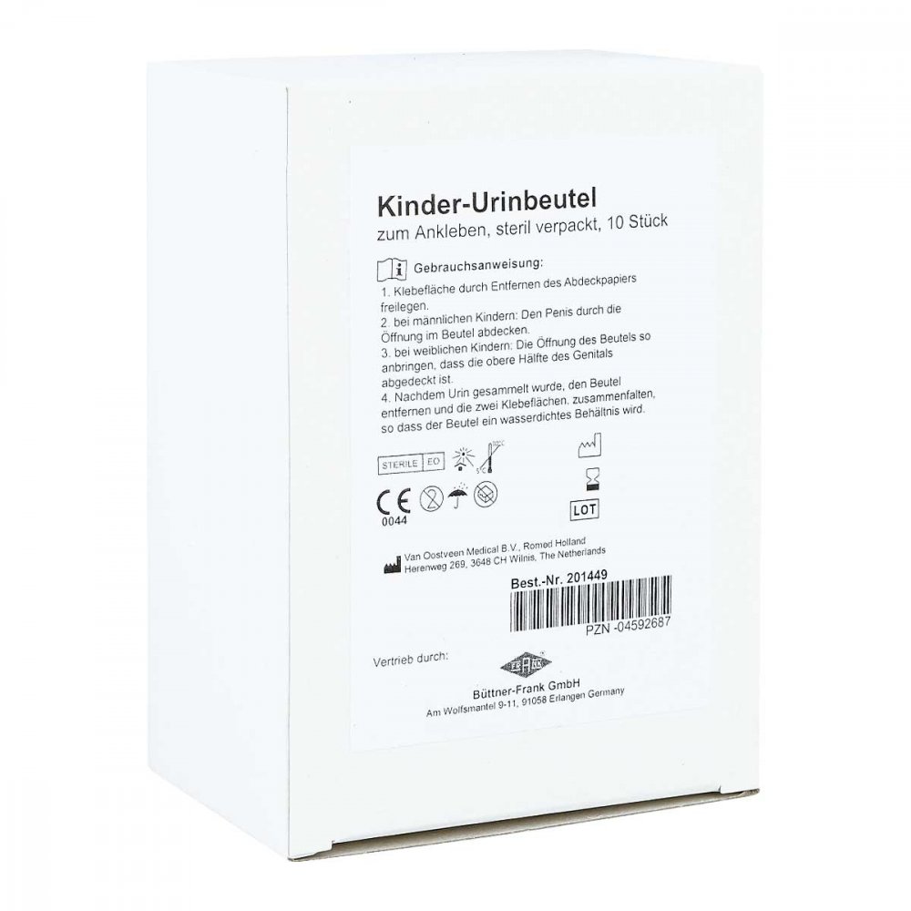 Urin Auffangbtl. Kind steril 100 ml zur, zum Ankleben