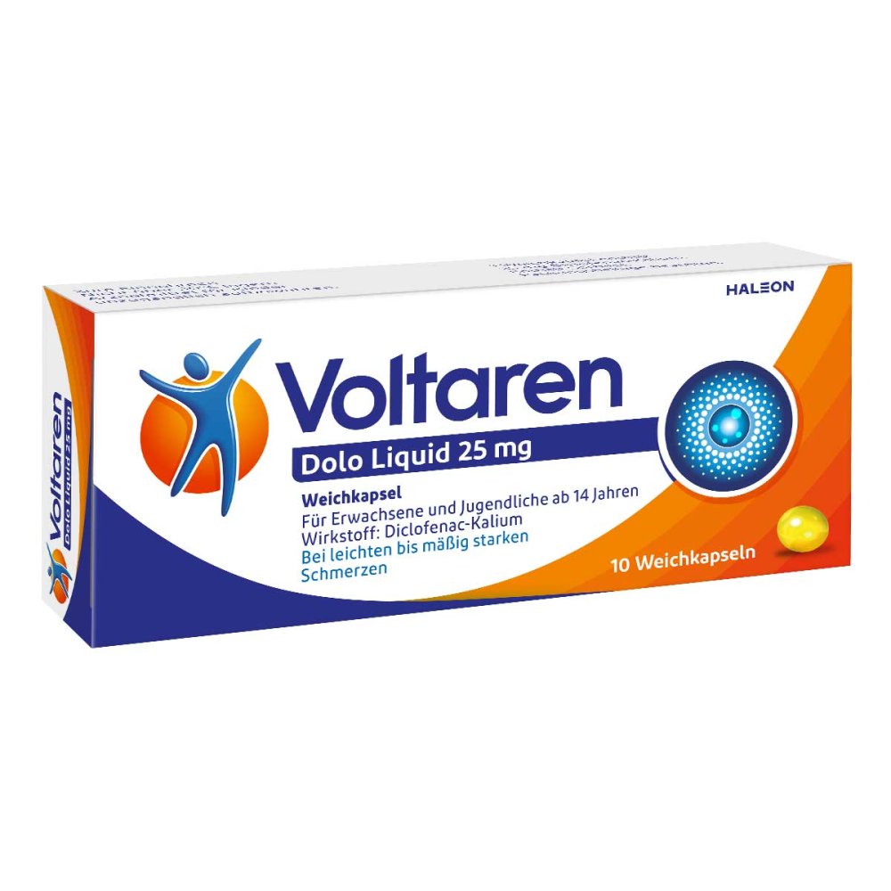 Voltaren Dolo Liquid 25mg Weichkapsel mit Diclofenac