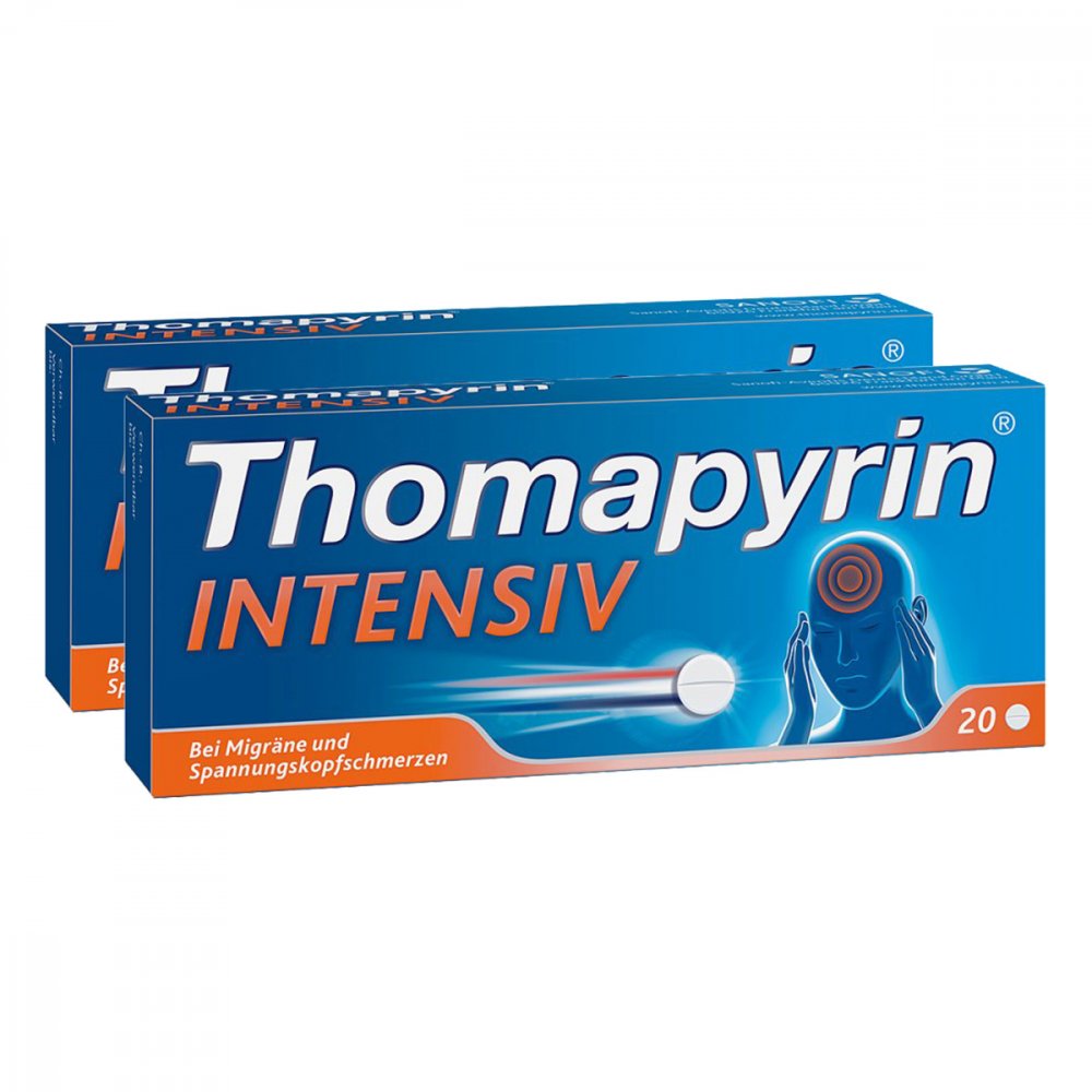 Thomapyrin® INTENSIV â bei Migräne & Spannungskopfschmerzen