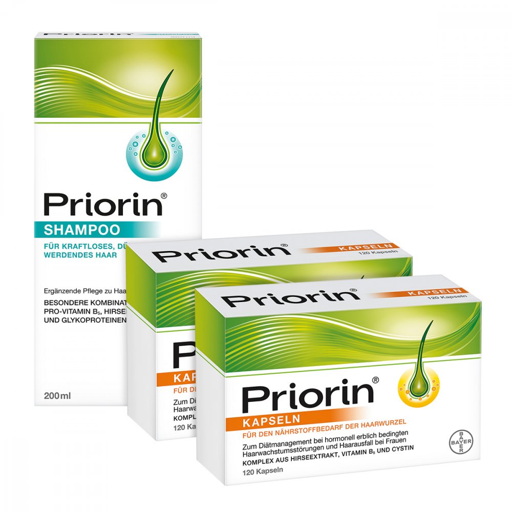 2x Priorin Kapseln 120er und Shampoo 200 ml
