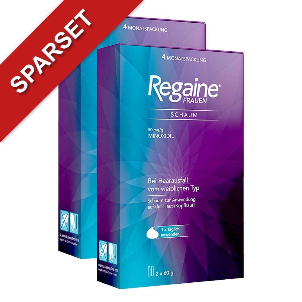 Regaine Frauen Schaum mit Minoxidil bei erblichem Haarausfall