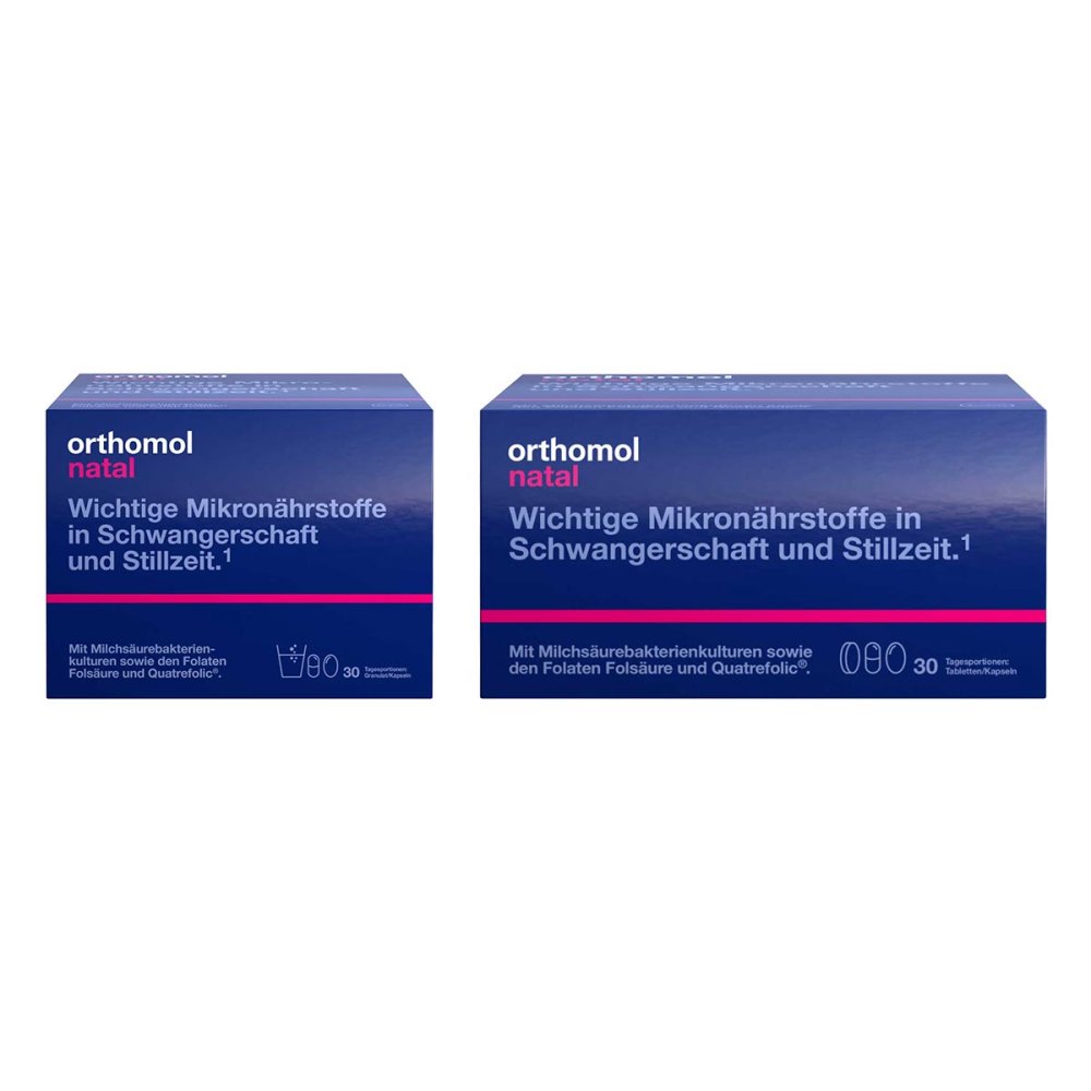 Orthomol Natal Granulat + Orthomol Natal Tabletten / Kapseln