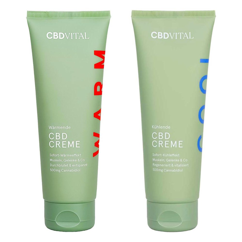 CBD VITAL WÃ¤rmende CBD Creme + KÃ¼hlende CBD Creme