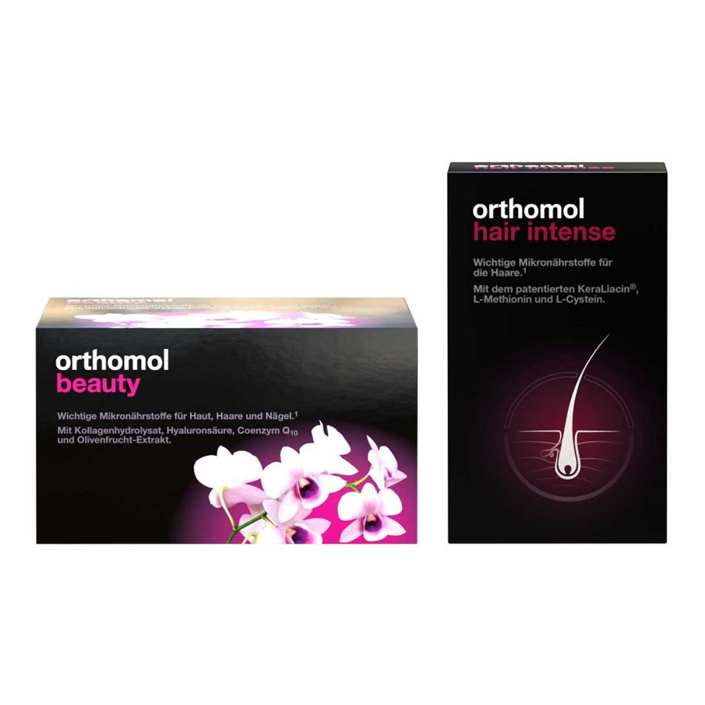 Orthomol Beauty TrinkflÃ¤schchen + Orthomol Hair Intense Kapseln