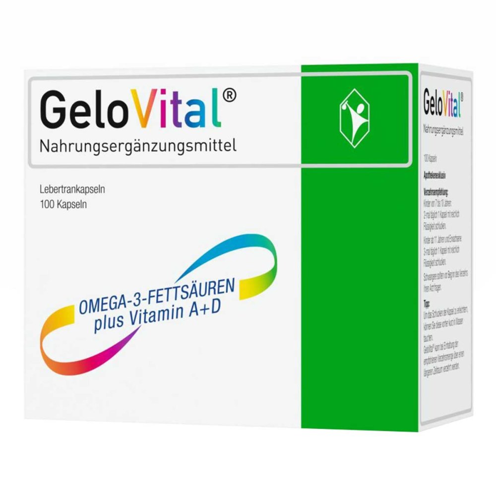 GeloVital Lebertrankapsel mit Vitamin A und Vitamin D