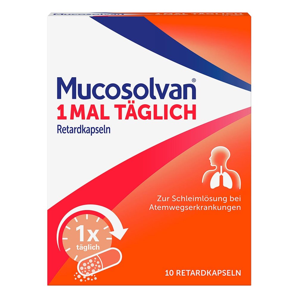 Mucosolvan 1x täglich Retardkapseln, Hustenlöser