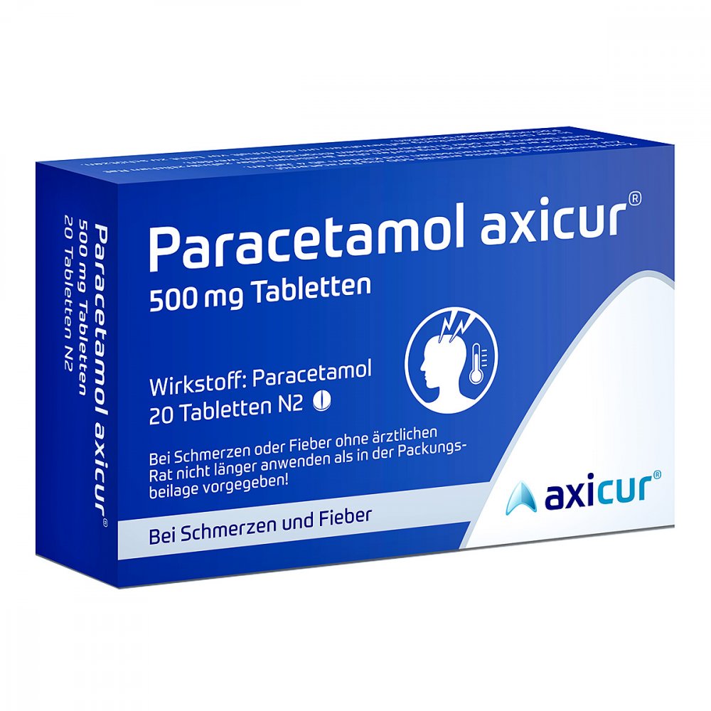 Paracetamol axicur 500 mg Tabletten