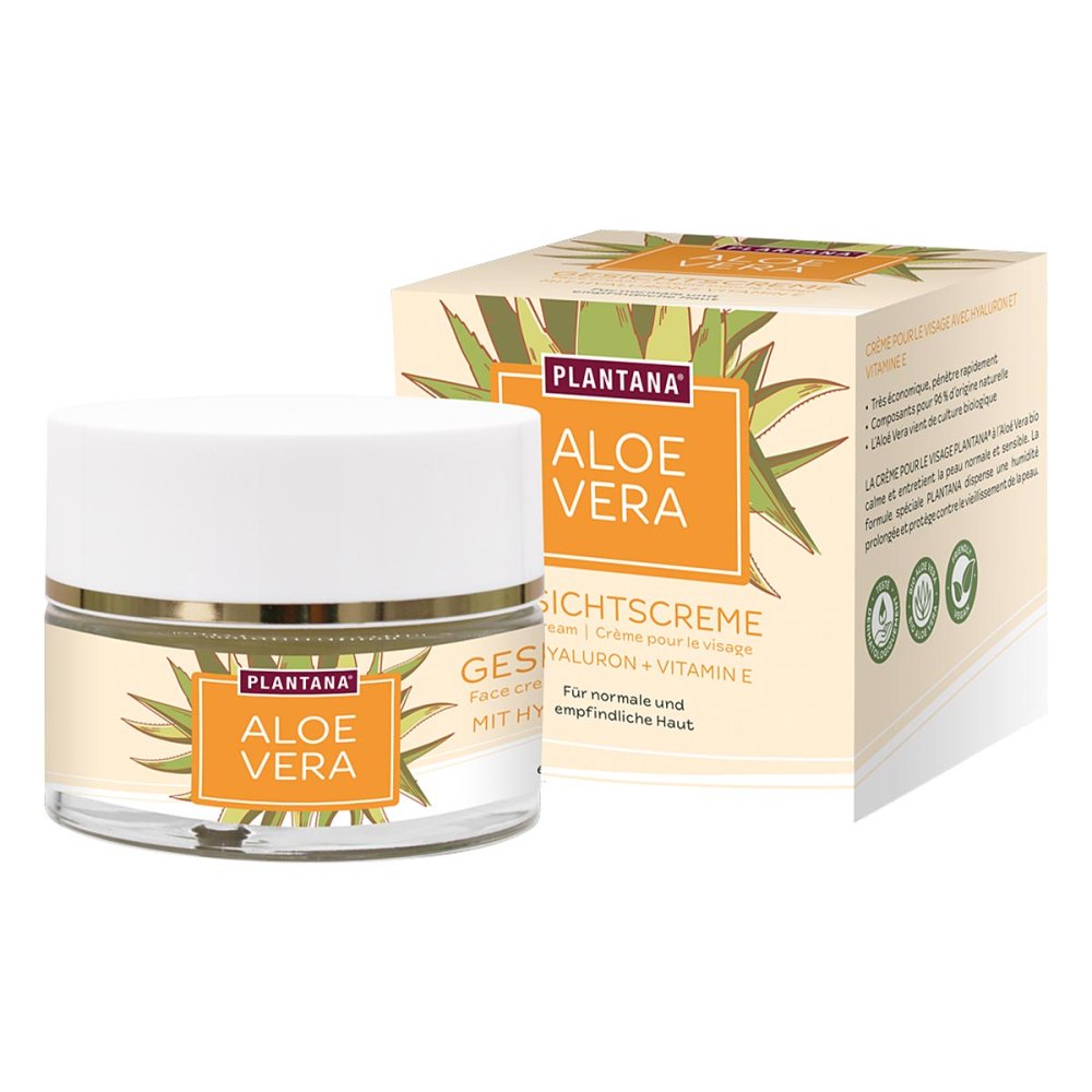 Plantana Aloe Vera Gesichtscreme Hyaluron & Vitamine -e