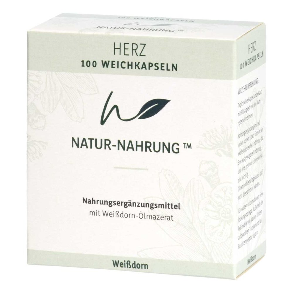 Natur-nahrung Herz WeiÃdorn Weichkapseln