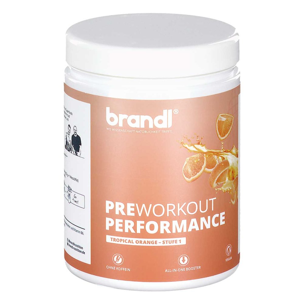 Preworkout Performance Orange Stufe 1 O.koffein