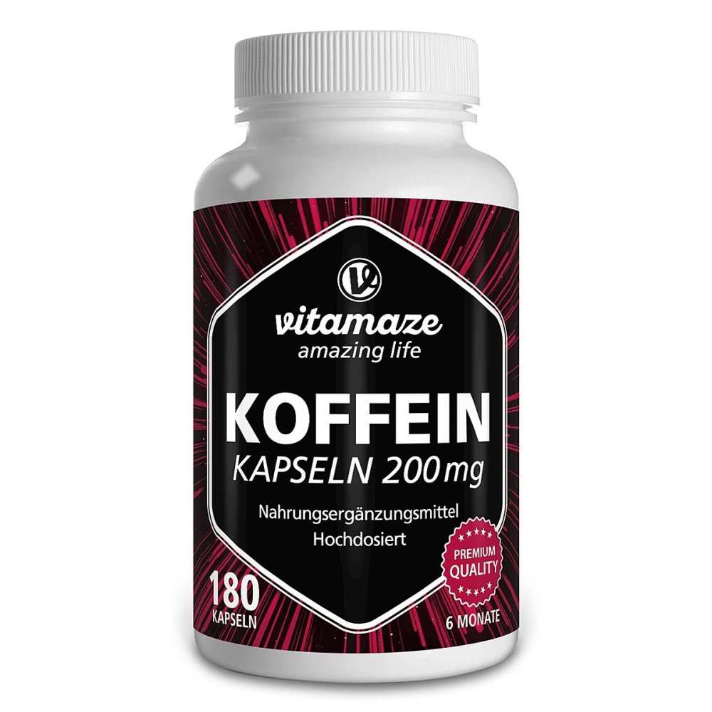Koffein 200 mg Hochdosiert Kapseln