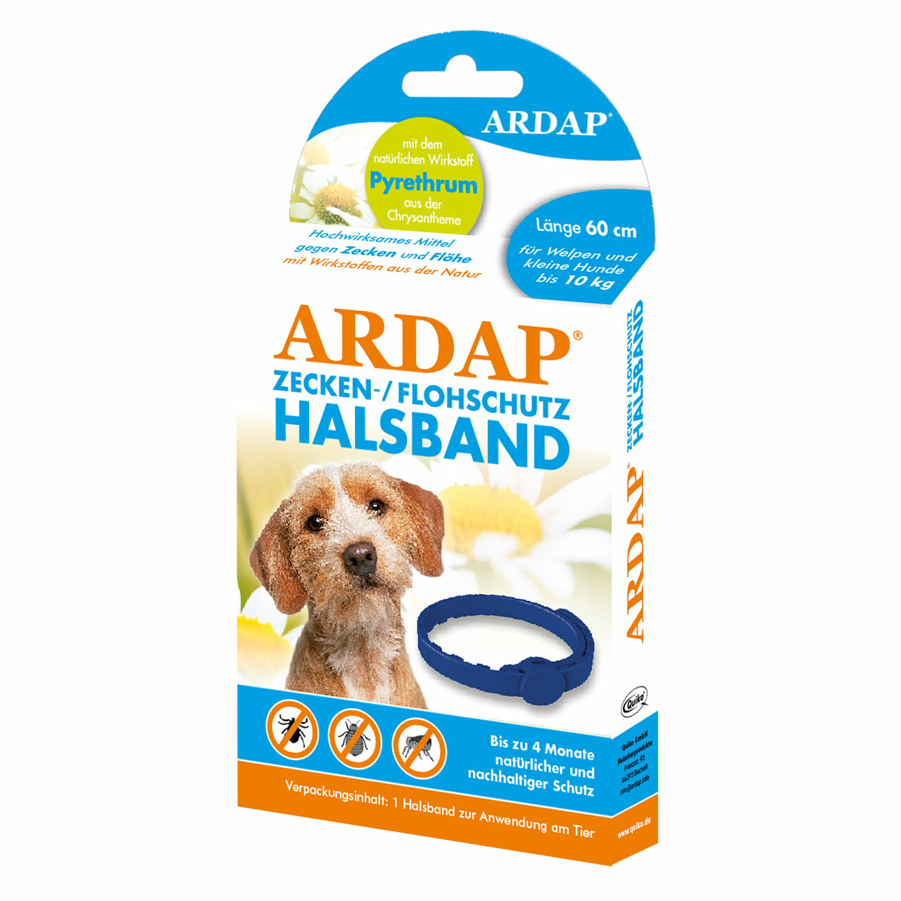 ARDAP Halsband kleine Hunde bis 10 kg - 60 cm