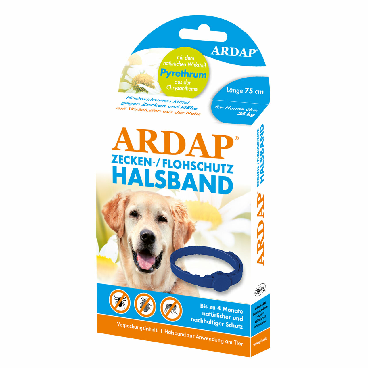 ARDAP Halsband große Hunde über 25 kg - 75 cm