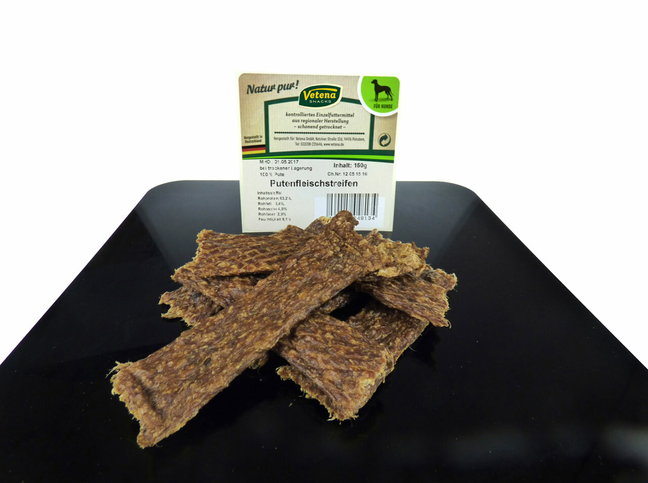 100 g Vetena Snacks Putenfleischstreifen