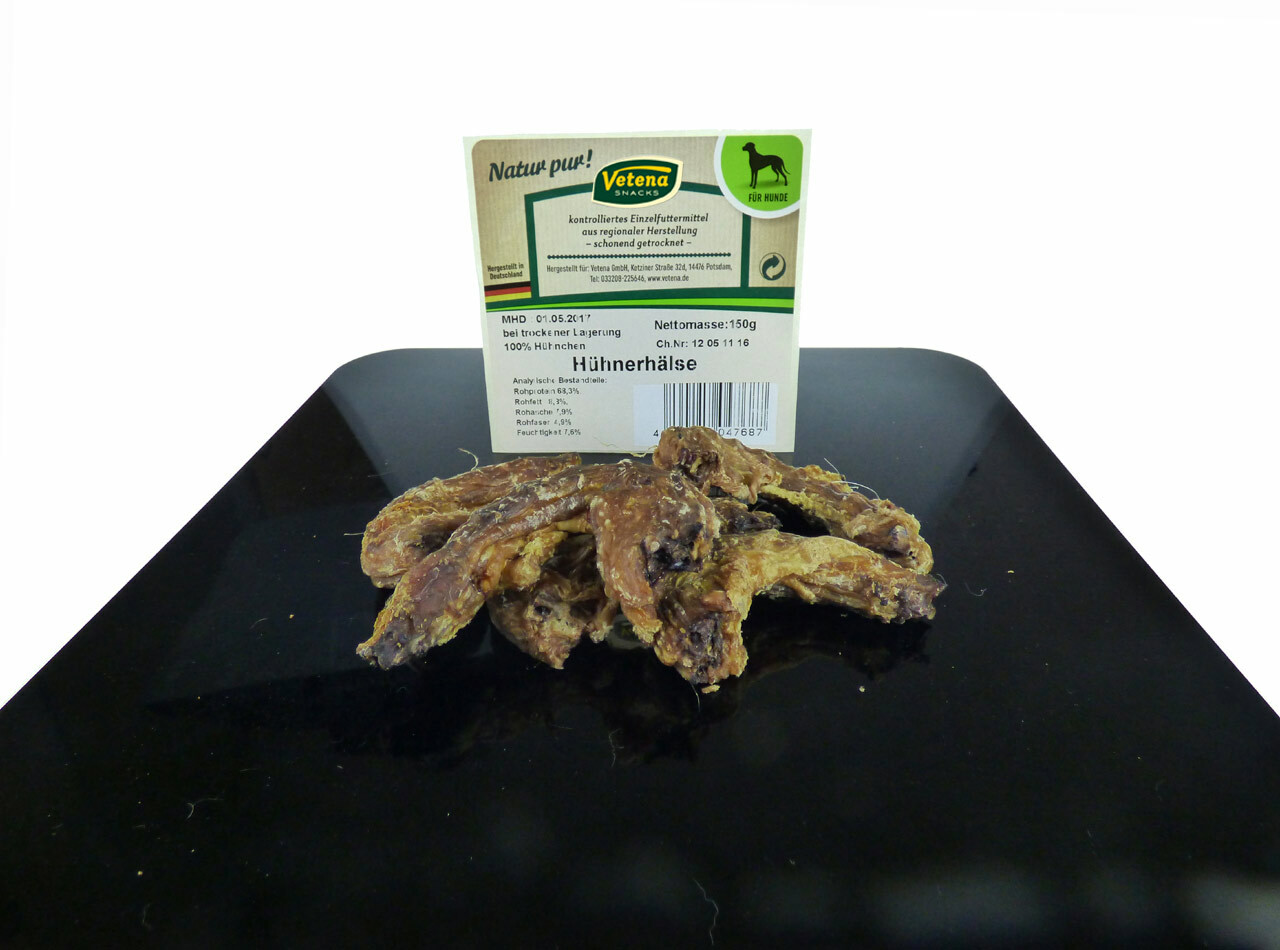 150 g Vetena Snacks Hühnerhälse