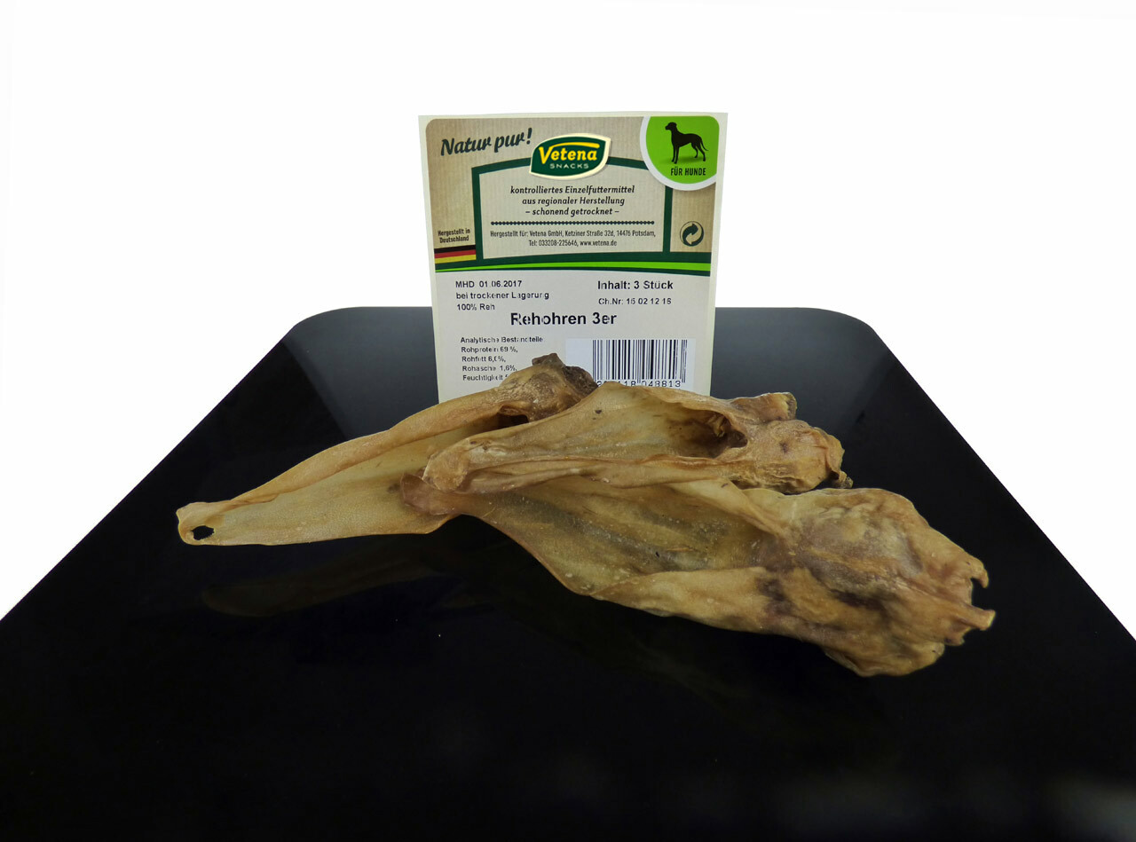 3 Stk. Vetena Snacks Rehohren - teils mit Fell