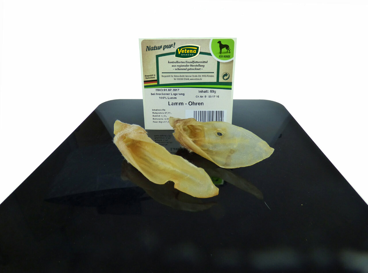 50 g Vetena Snacks Lamm-Ohren