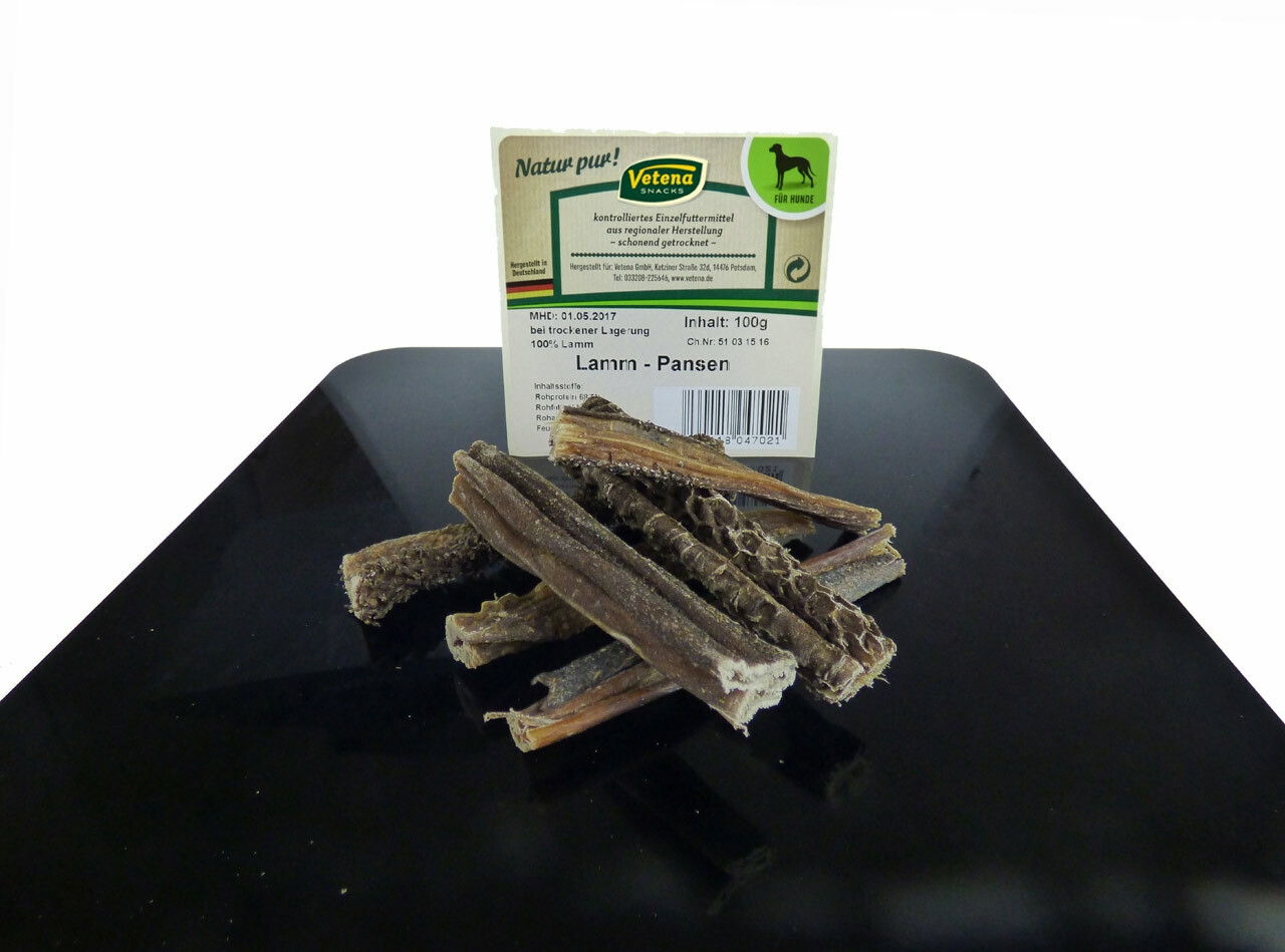 100 g Vetena Snacks Lamm-Pansen