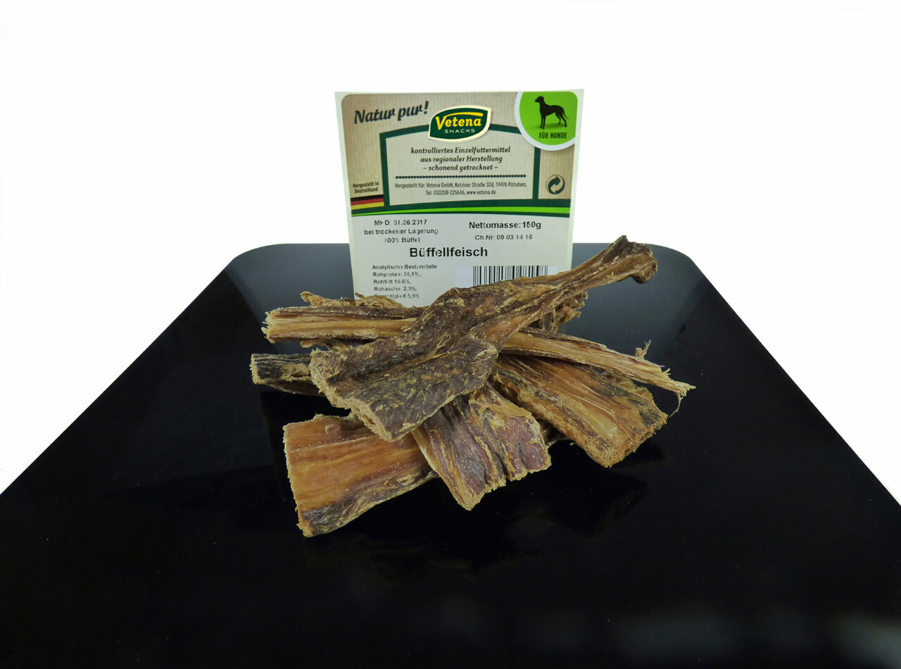 150 g Vetena Snacks Büffelfleisch