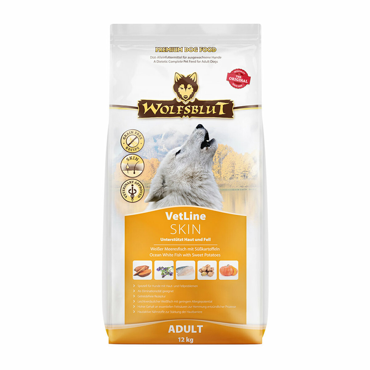 12 kg Wolfsblut VetLine Skin & Coat