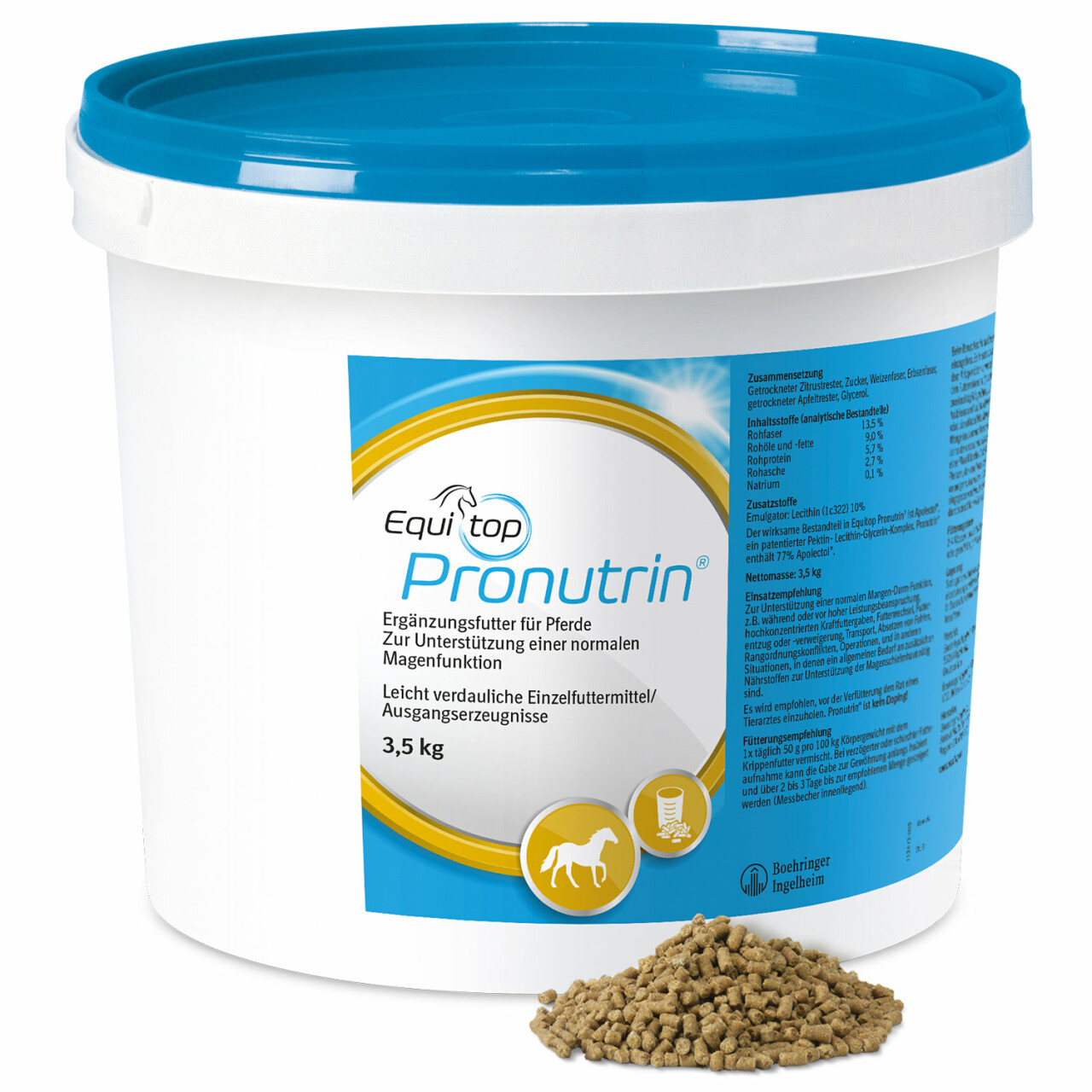 3,5 kg Equitop Pronutrin Magenschutz Pellets für Pferde