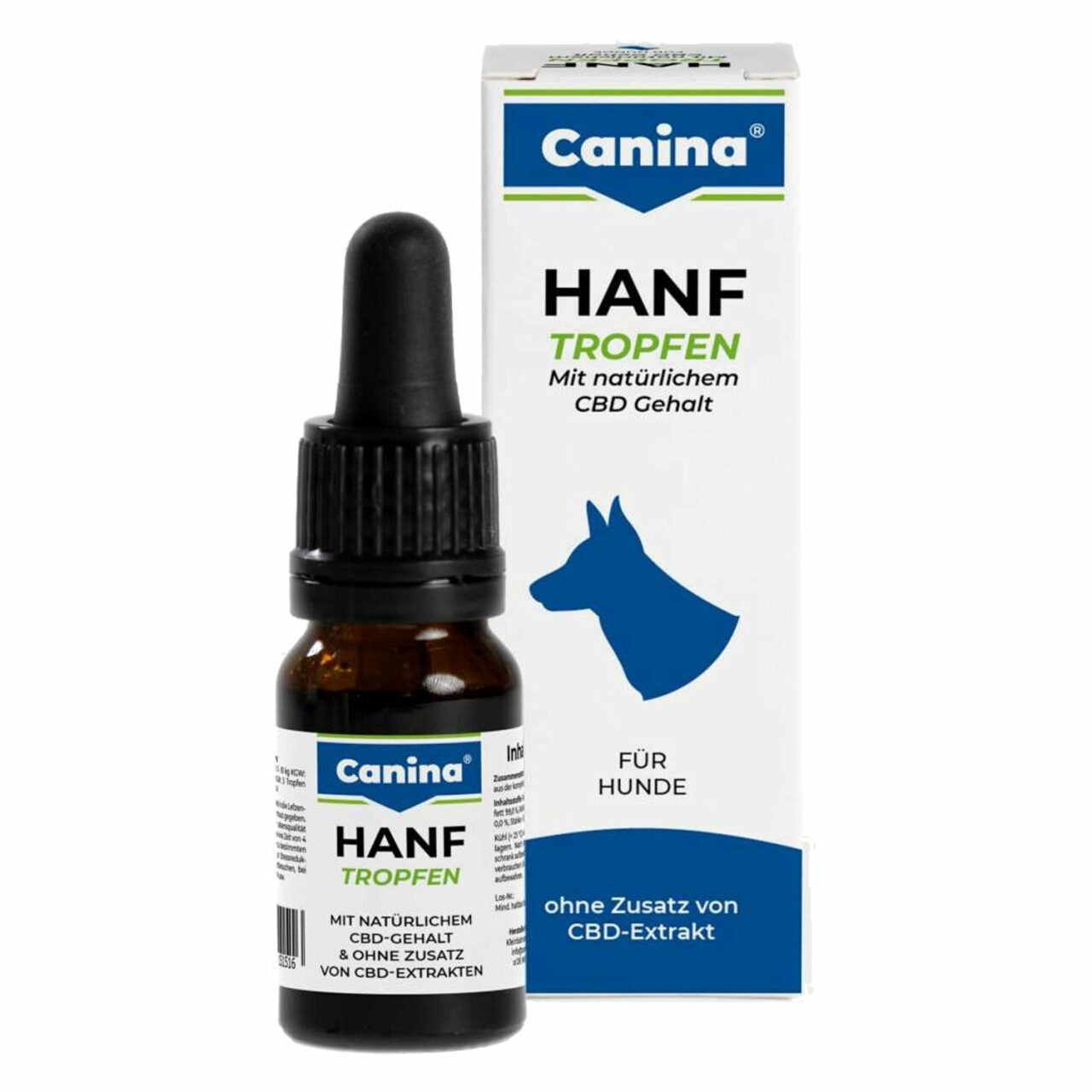 10 ml Canina Hanf Tropfen mit natürlichem CBD Gehalt