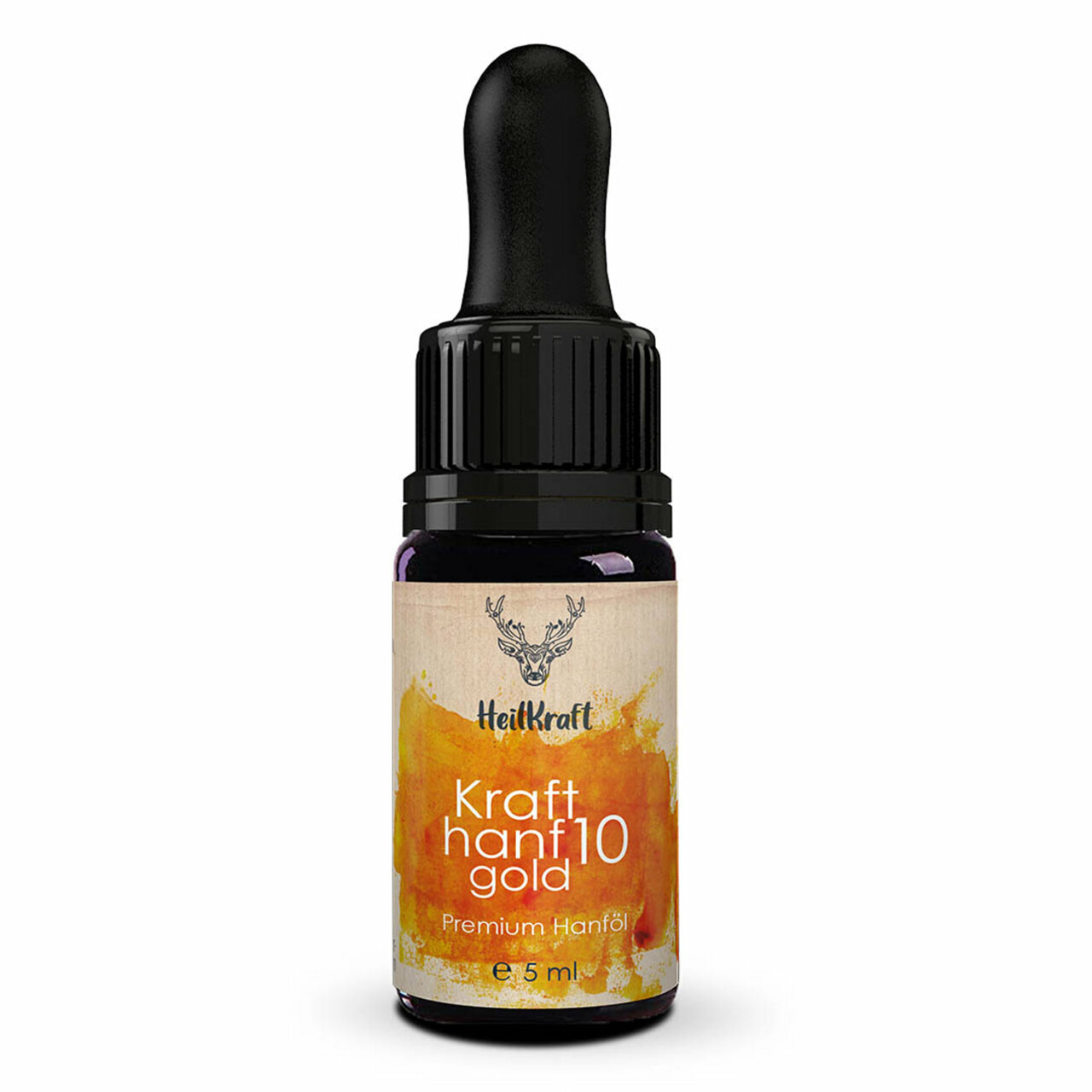 5 ml HeilKraft Krafthanf Gold 10 - Premium CBD Vollspektrum Hanf-Extrakt