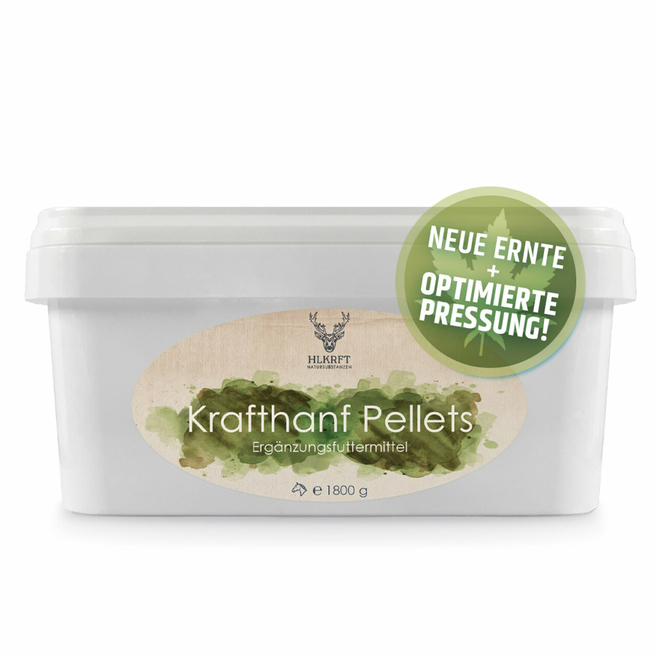 1,8 kg HeilKraft Krafthanf Pellets für Pferde