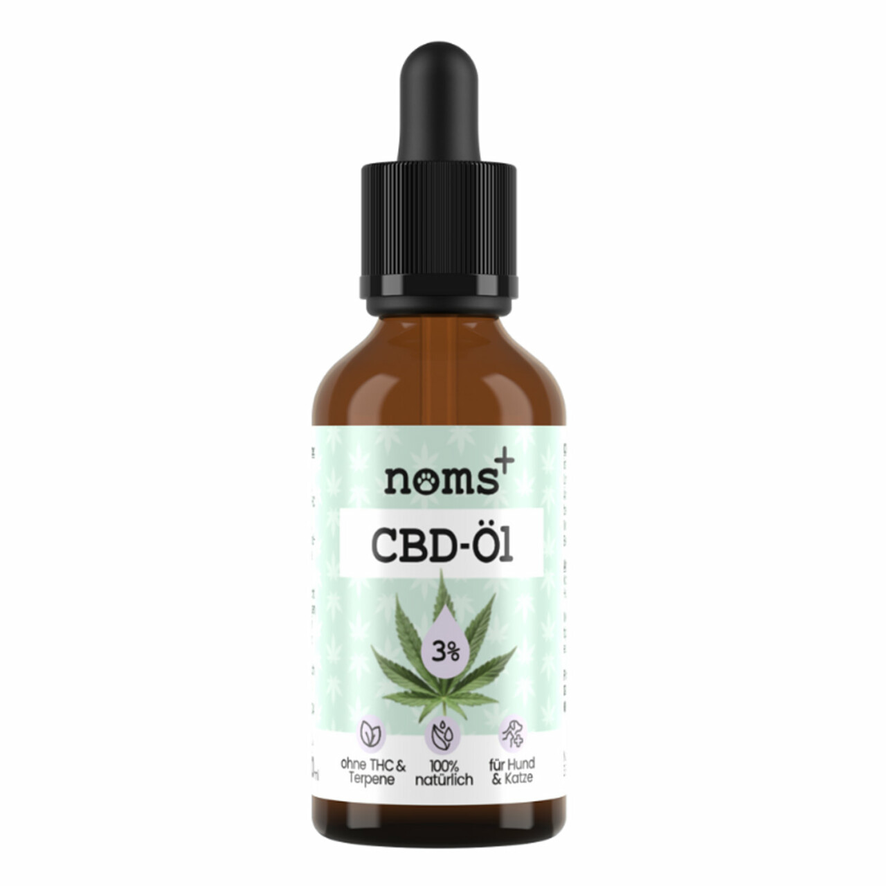 10 ml noms+ 3% CBD Tropfen für Katzen & kleine Hunde