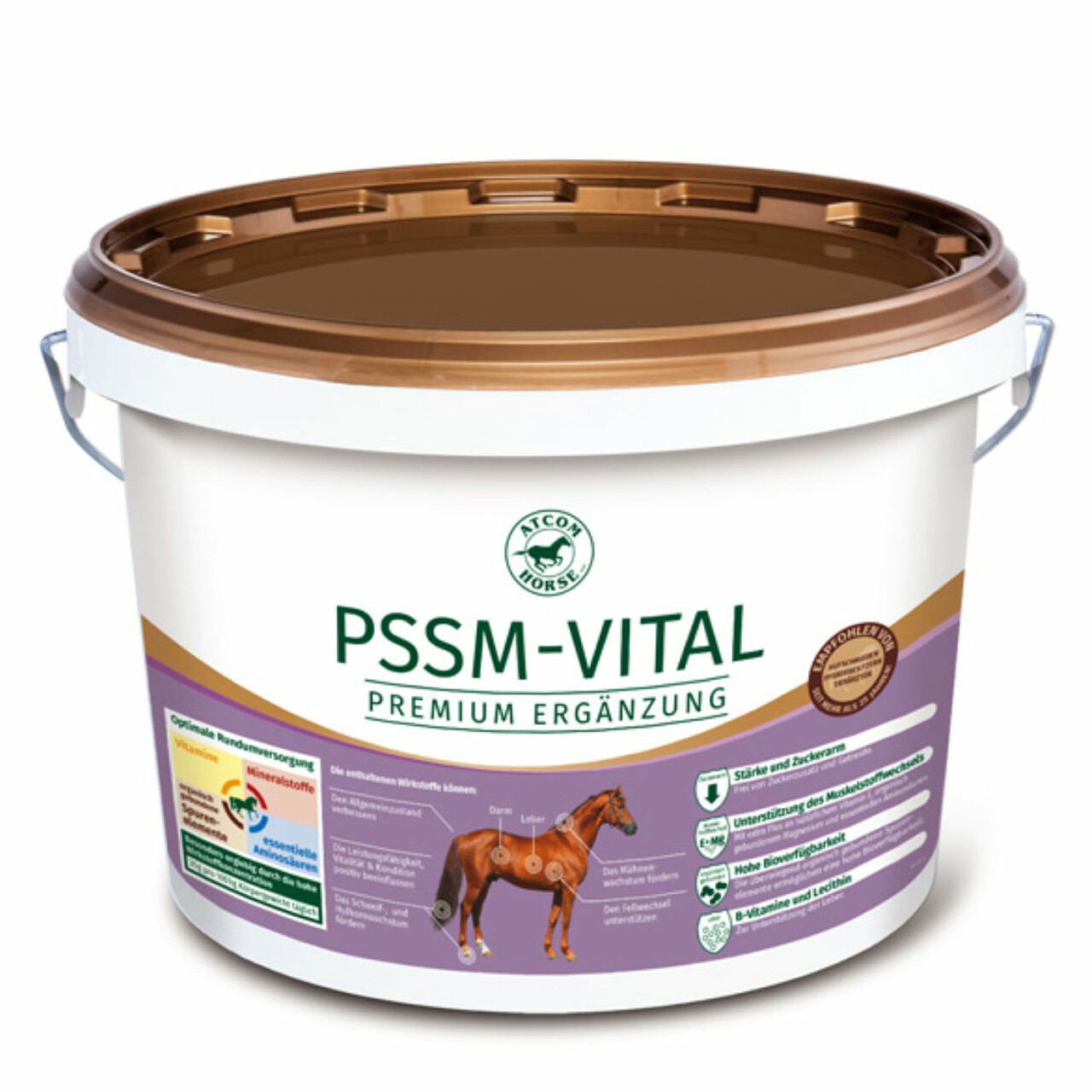 10 kg ATCOM PSSM-VITAL Pellets für Pferde