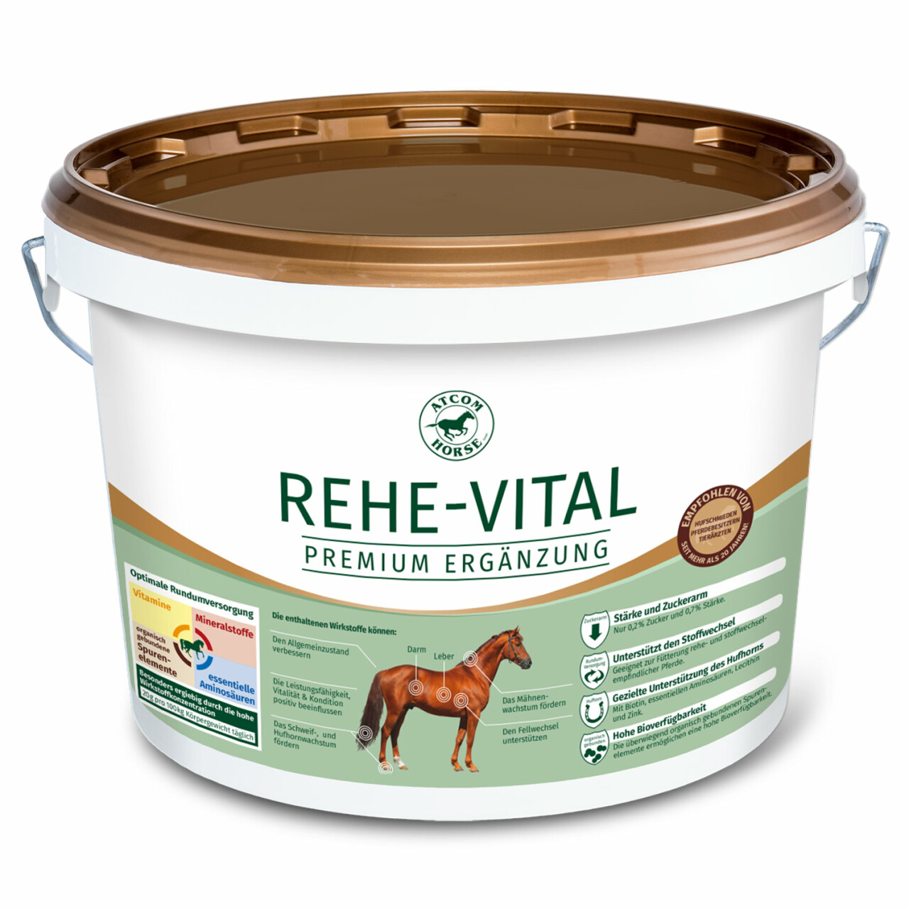 25 kg ATCOM REHE-VITAL Pelletts für Pferde