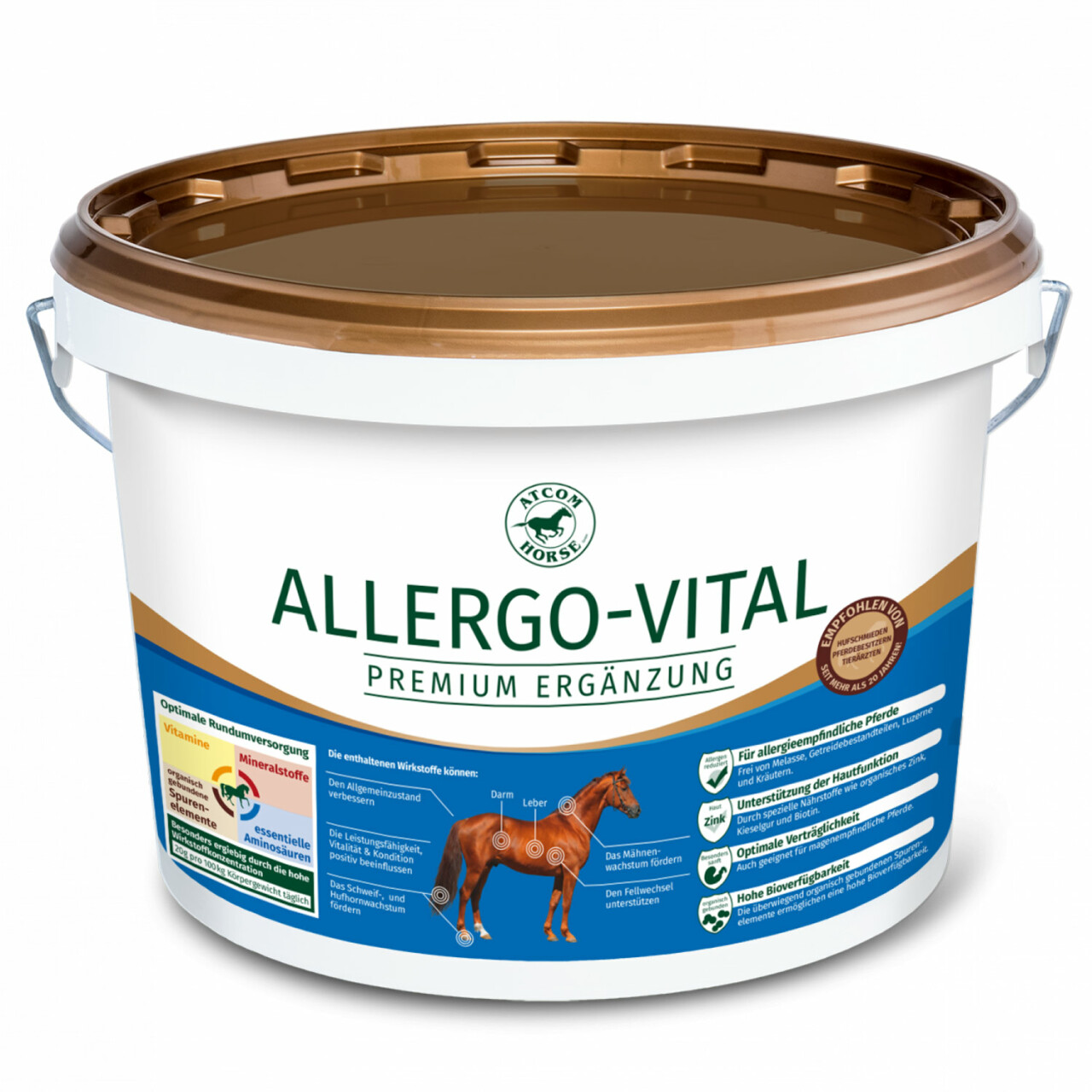 25 kg ATCOM ALLERGO-VITAL Pellets für Pferde