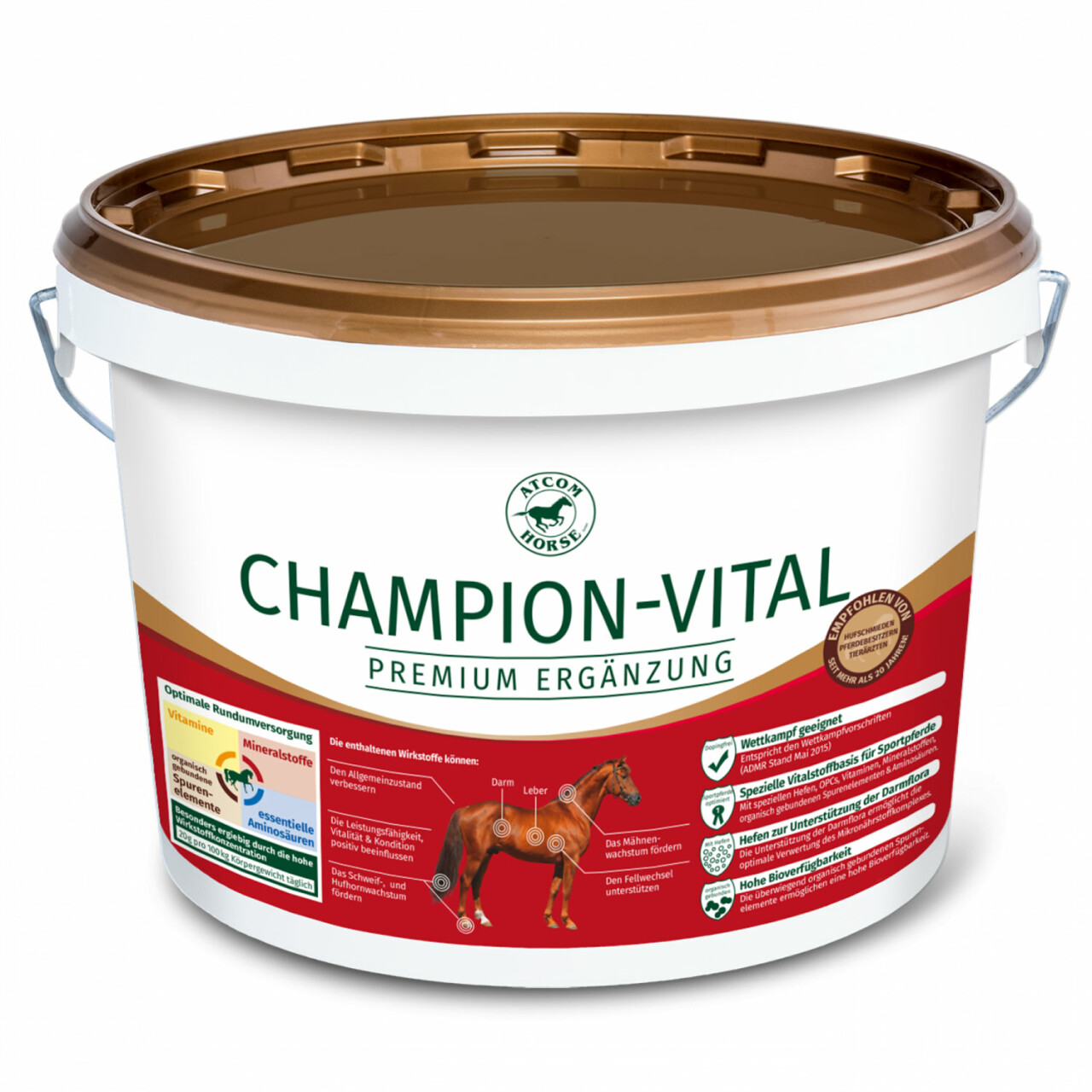 25 kg ATCOM CHAMPION-VITAL für Pferde