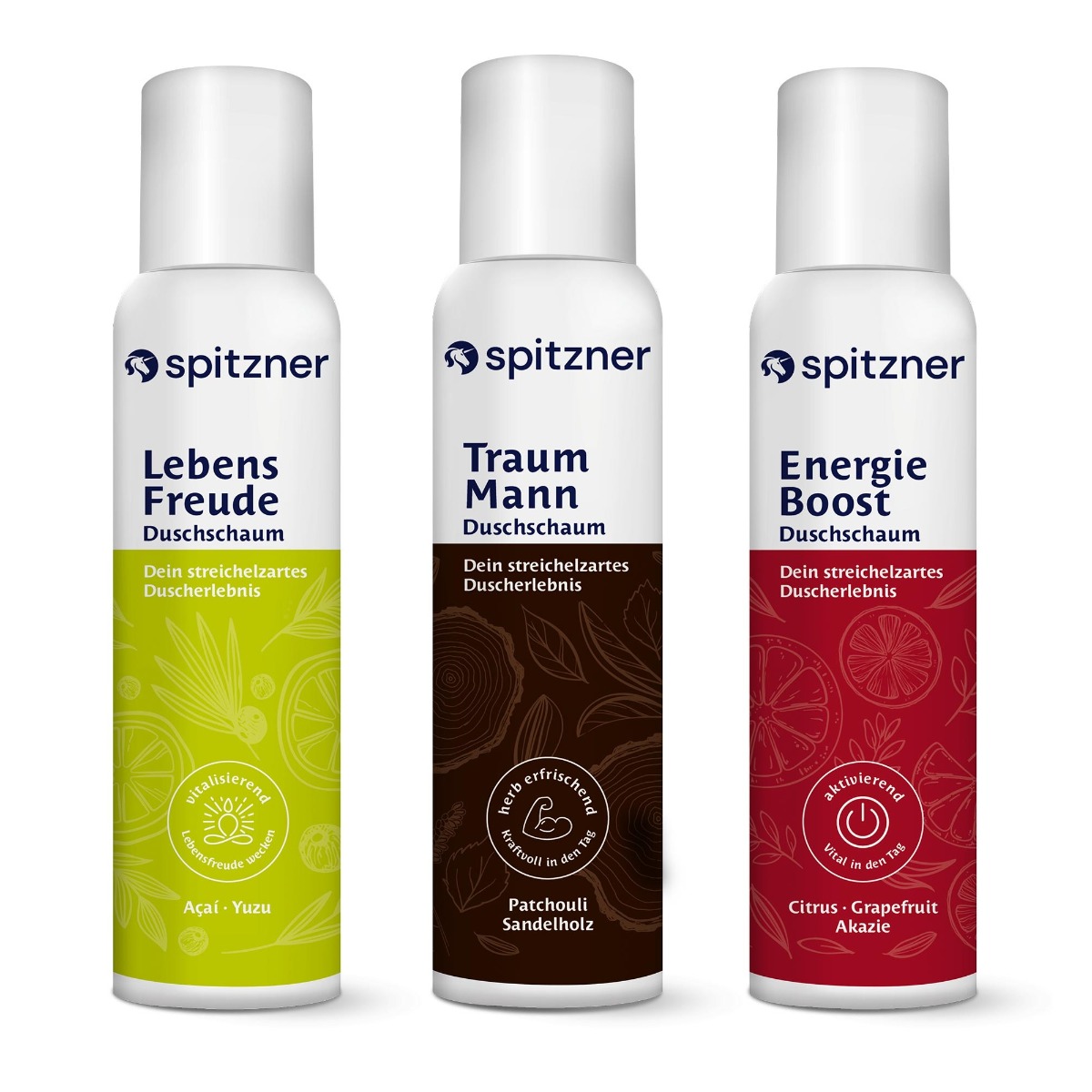 Spitzner Fitness Man Duschschaum Set (3 x 150 ml)