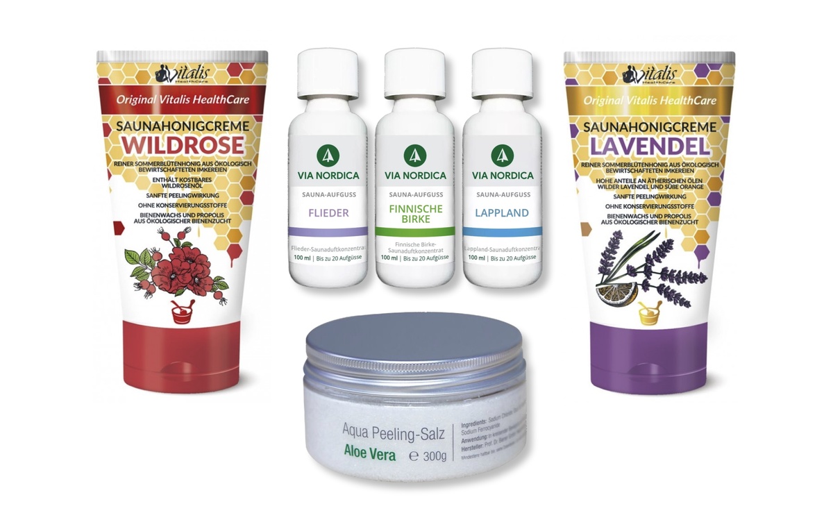 via nordica - Sauna Erlebnis-Set 'Duftharmonie' - Sanfte Aromen & florale Wohlfühlmomente