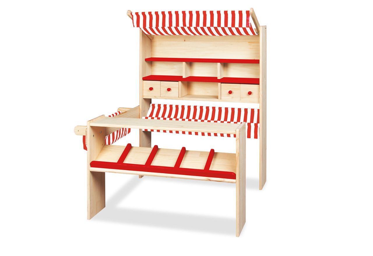 Holzspielzeug Marktstand Lucy rot Pinolino