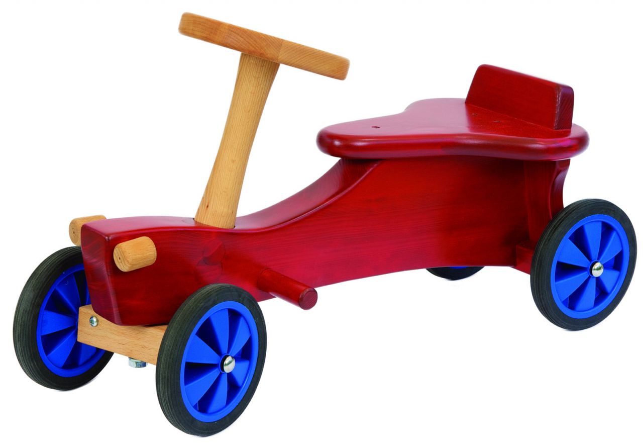 Lautenbach Rutschauto Trecker rot, aus Holz