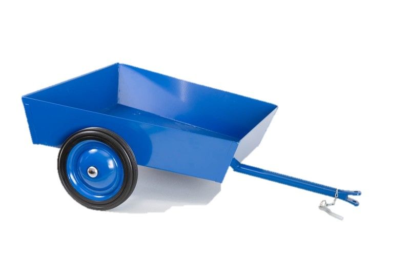 Dreiradanhänger Metall für Dreirad, blau, Lautenbach