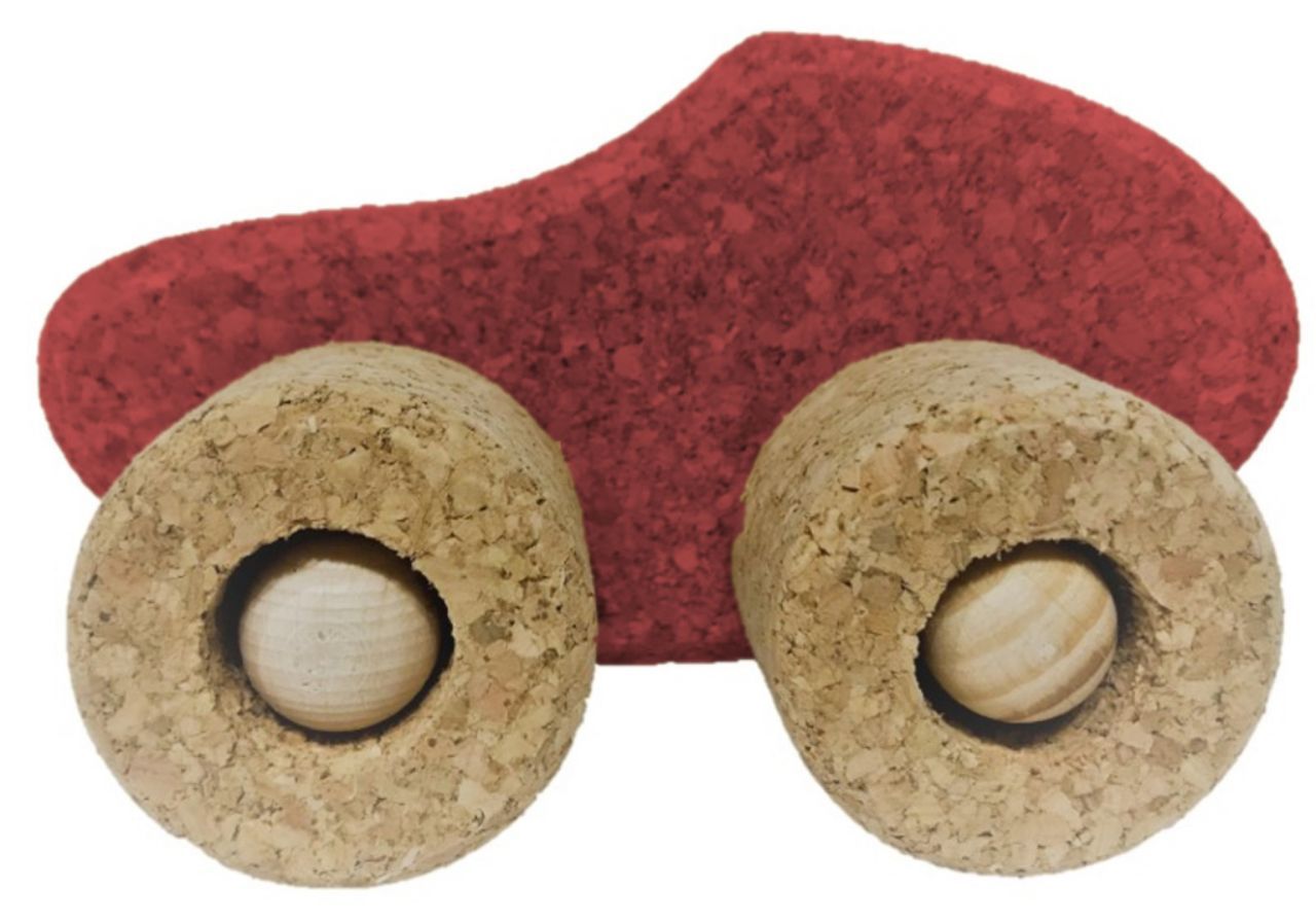 Spielzeug-Auto aus Kork, Lambo C bunt, Korxx