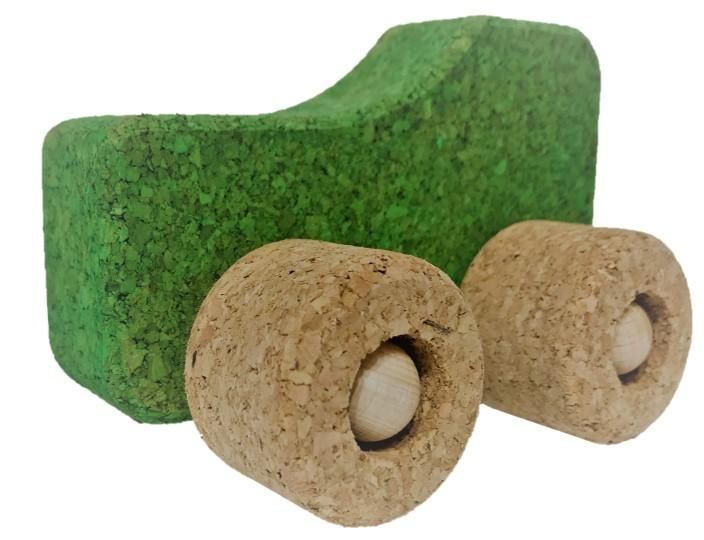 Kork Spielzeugauto Traktor bunt, KORXX