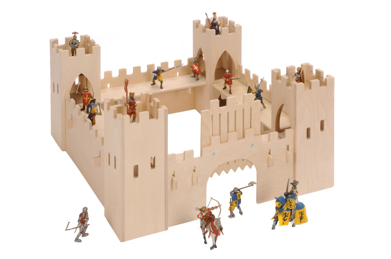 Modulare Holz Spielburg Ritterburg, mit spiel gut Bätz
